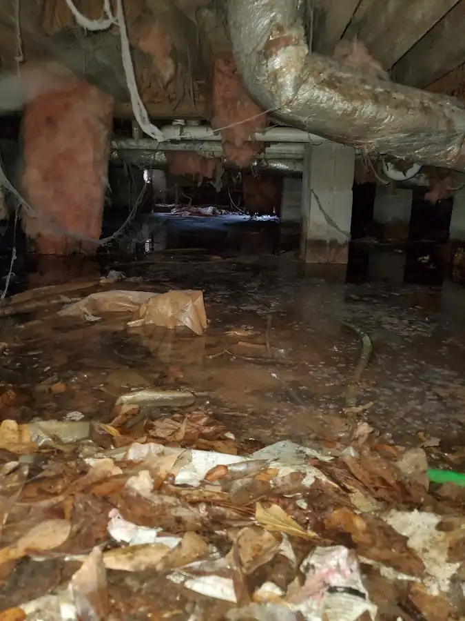 Crawl space flood assessment for Commercial Water Damage Restoration in Stevenson Ranch